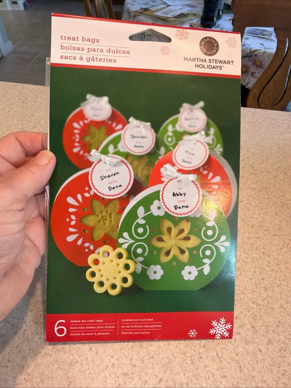 Martha Stewart Holidays Christmas Treat Bags - Red & Green Scandinavian